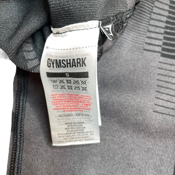 Gymshark Geo Seamless Leggings Black Grey Small - Picture 3 of 7